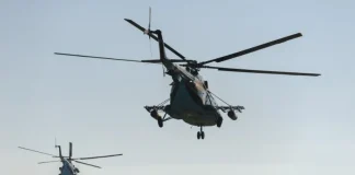 Russia is stepping up its military presence in Belarus Russian military helicopters flying over Belarusian territory