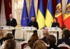 Президент України Володимир Зеленський та президентка Молдови Мая Санду під час спільної пресконференції