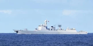 China announces special operation in waters east of Taiwan A patrol vessel in waters east of Taiwan during a maritime control operation.