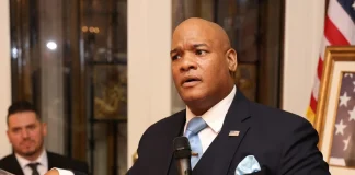 Donald Trump’s spiritual advisor, Mark Burns, during a public appearance in the US.