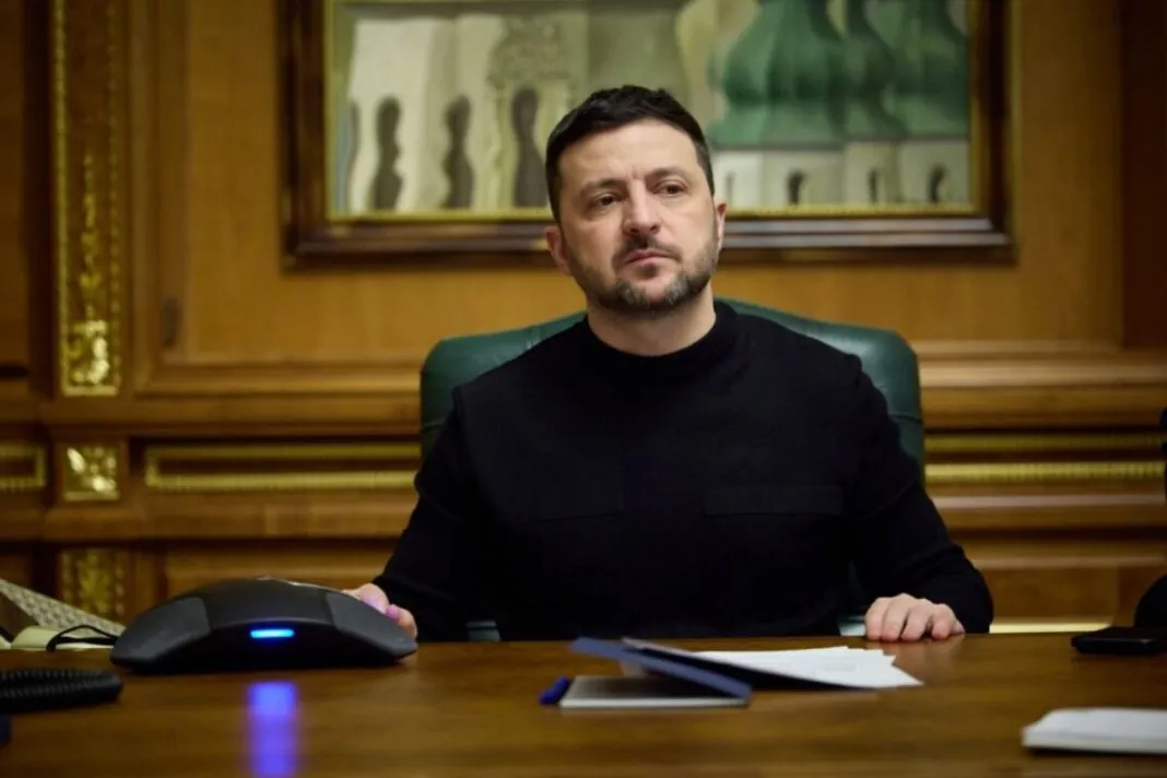 Володимир Зеленський під час пресконференції про військові дії України.