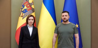 Президент України Володимир Зеленський провів зустріч з Президентом Республіки Молдова Маєю Санду