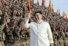 North Korea is getting richer at the expense of Russia and China North Korean leader Kim Jong Un greets soldiers during a mass military event