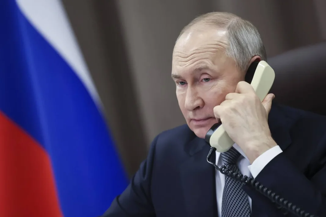 Vladimir Putin is on the phone