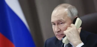 Vladimir Putin is on the phone
