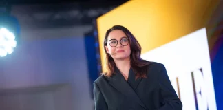 Ukrainian Prime Minister Yulia Svyrydenko at a meeting with the World Bank