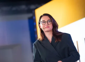 Ukrainian Prime Minister Yulia Svyrydenko at a meeting with the World Bank