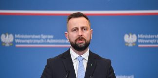Poland’s Deputy Prime Minister Władysław Kosiniak-Kamysz at a press conference.