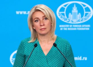 Maria Zakharova, a spokesperson for the Russian Ministry of Foreign Affairs, comments on Ukraine’s decision regarding the Russian language during a public address