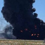 A US Air Force B-52 crashed shortly after take-off from Edwards Air Force Base in California