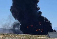 A B-52 strategic bomber has crashed at Edwards Air Force Base in California
