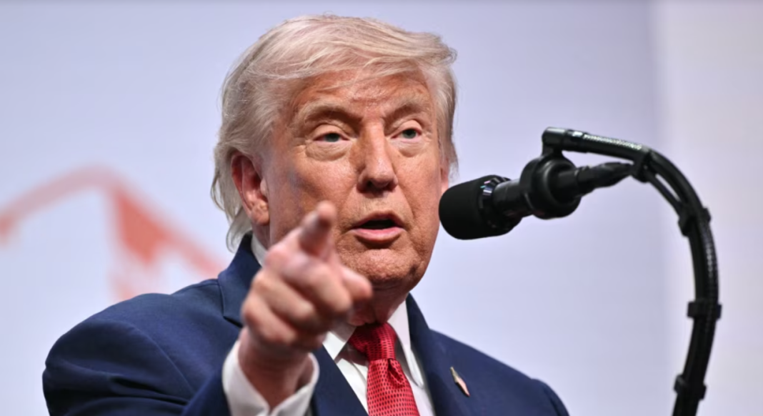 Screenshot_1 President Donald Trump in Versailles during the G7 summit.