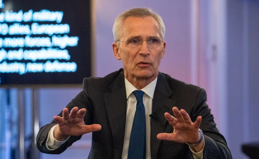 Jens Stoltenberg speaks about the challenges of NATO's governance during an interview in Oslo.