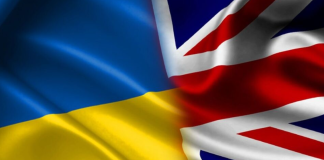 The UK has announced military aid worth billions for Ukraine The flags of Ukraine and the United Kingdom, symbolising the military and strategic partnership between the two countries.