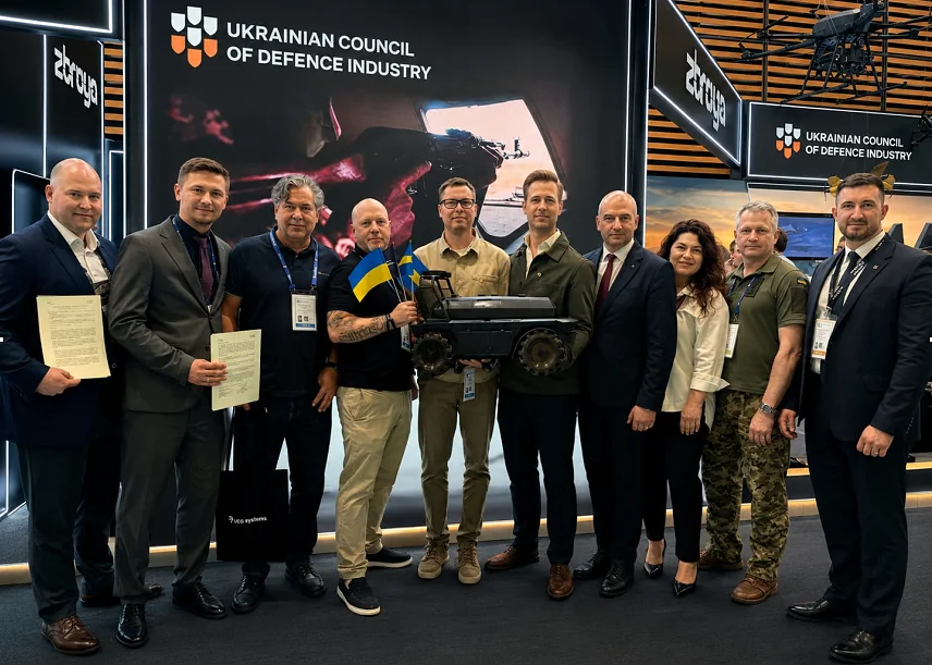 Screenshot_1 Представники української AIDRONESUA та шведської NJORD Technology AB підписують меморандум про співпрацю на Eurosatory 2026.