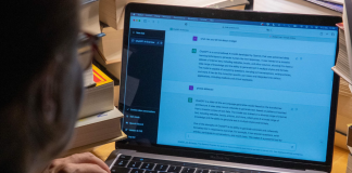 Scientists have warned of the dangers of becoming addicted to ChatGPT A person uses a chatbot