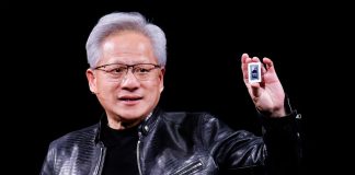 Nvidia представила RTX Spark — новий AI-чип для ПК і ноутбуків Чип Nvidia RTX Spark на материнській платі ноутбука під час презентації на Computex у Тайбеї.