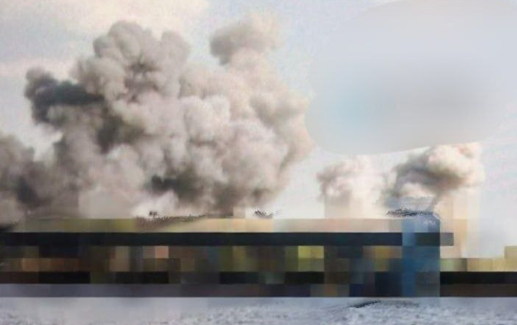 Explosions in Zaporizhzhia following a massive air strike by Russian forces. Explosions in Zaporizhzhia following a massive air strike by Russian forces.