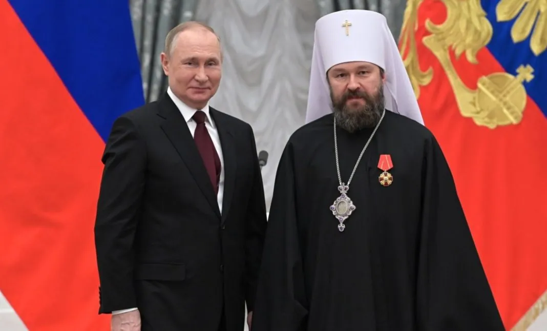 Митрополит Іларіон з Володимиром Путіним