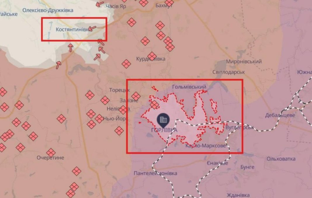Українська артилерія вогнем контролює тимчасово окуповану Горлівку на Донеччині