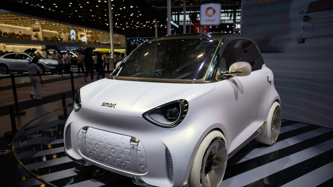 A compact, new-generation electric car