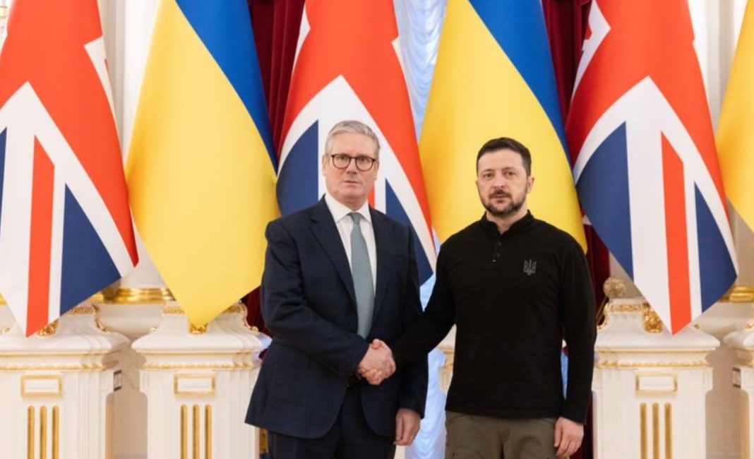 Screenshot_1 Kier Starmer meets with Vladimir Zelensky in London.