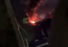 У Криму палає нафтобаза: після вибухів перекрили Кримський міст Пожежа на Семиколодязянській нафтобазі під Керчю вночі 7 червня.