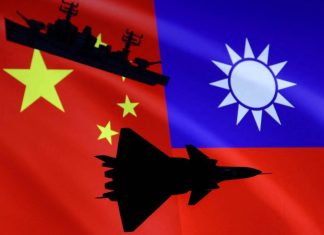 Chinese ships patrol sea waters in eastern Taiwan during a controversial operation.