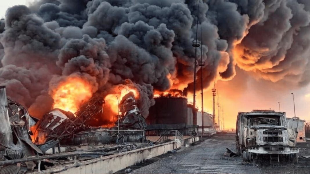 Пожежа на НПЗ РФ. Пожежа на російському нафтопереробному об’єкті після атаки безпілотників
