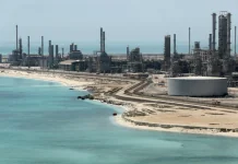 Гелікоптер Saudi Aramco, що розбився в Саудівській Аравії, біля Рас-Танури.
