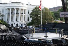 Trump is planning a major UFC fight on the White House lawn to mark his 80th birthday The UFC octagon on the South Lawn of the White House during preparations for the fight.