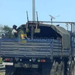 The occupying forces in Crimea are protecting petrol tankers from attacks by Ukrainian drones