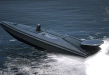Magura marine drones against the backdrop of the Black Sea.