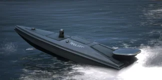 Magura marine drones against the backdrop of the Black Sea.