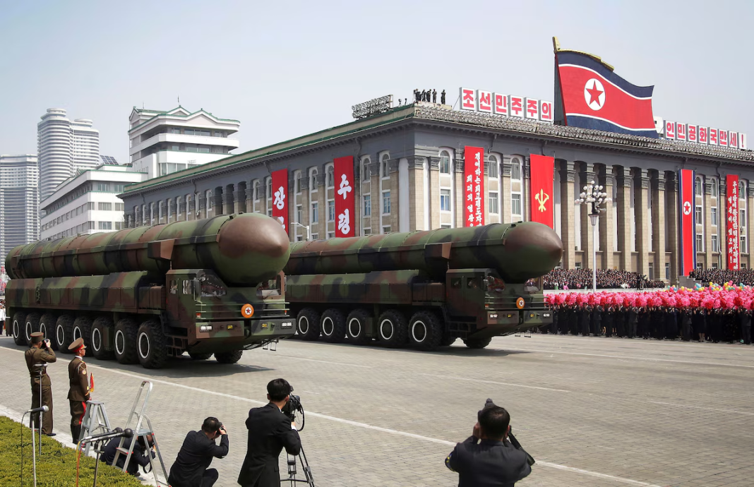 Military parade in North Korea A display of North Korea’s nuclear arsenal