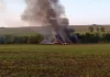 У Іркутській області розбився Ту-22М3 під час навчально-тренувального польоту Палаючий дим над місцем падіння літака Ту-22М3 в Іркутській області РФ