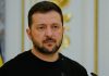 Володимир Зеленський під час офіційного звернення щодо закупівлі ракет для систем ППО Patriot та кадрових рішень.