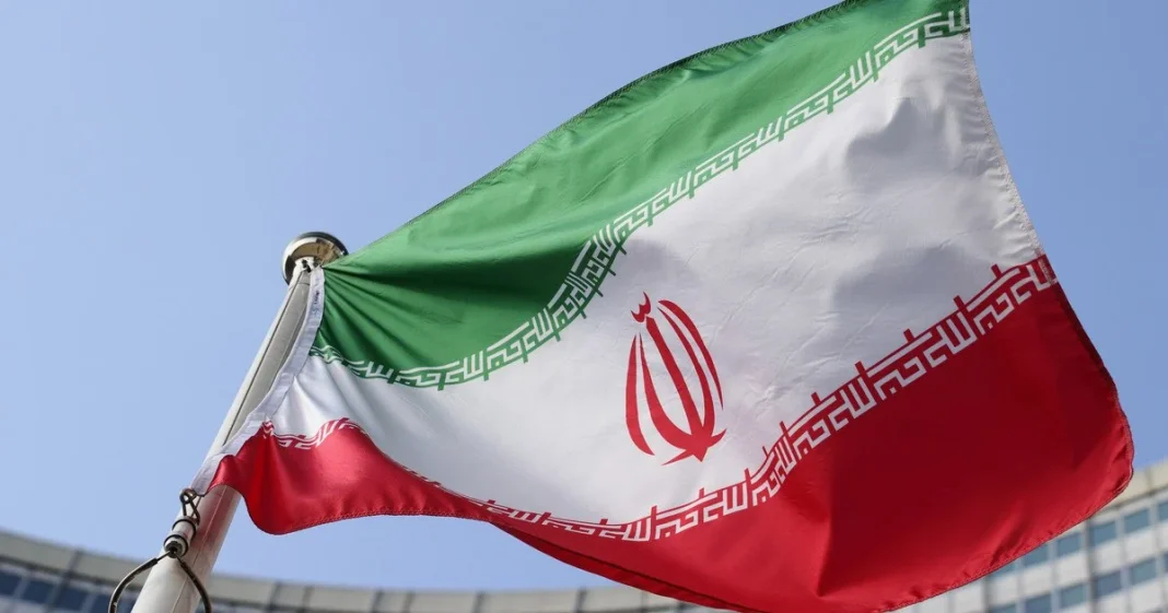 The flag of Iran