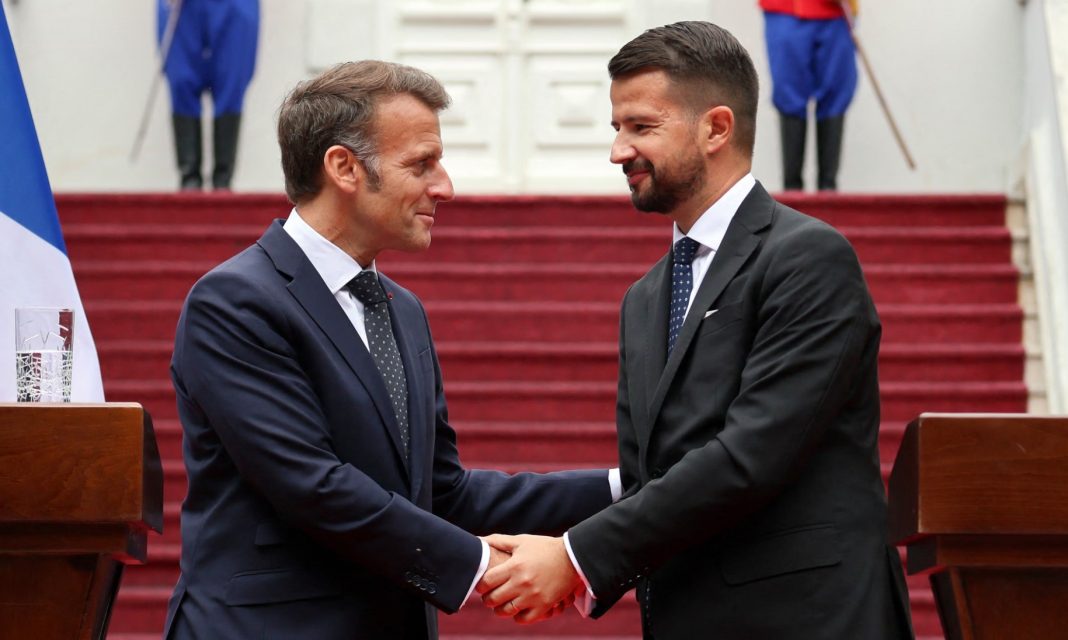 European leaders at a summit in Montenegro discuss EU enlargement to the Western Balkans.