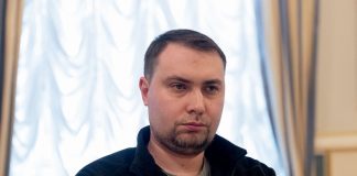 Kyrylo Budanov during a press conference on the prospects for ending the war and negotiations with Russia.