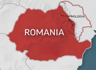 Карта Румунії та Молдови