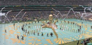 The opening ceremony of the 2026 FIFA World Cup at the Azteca Stadium in Mexico City