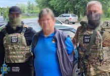 Співробітники Служби безпеки України під час затримання агента ФСБ у Дніпрі