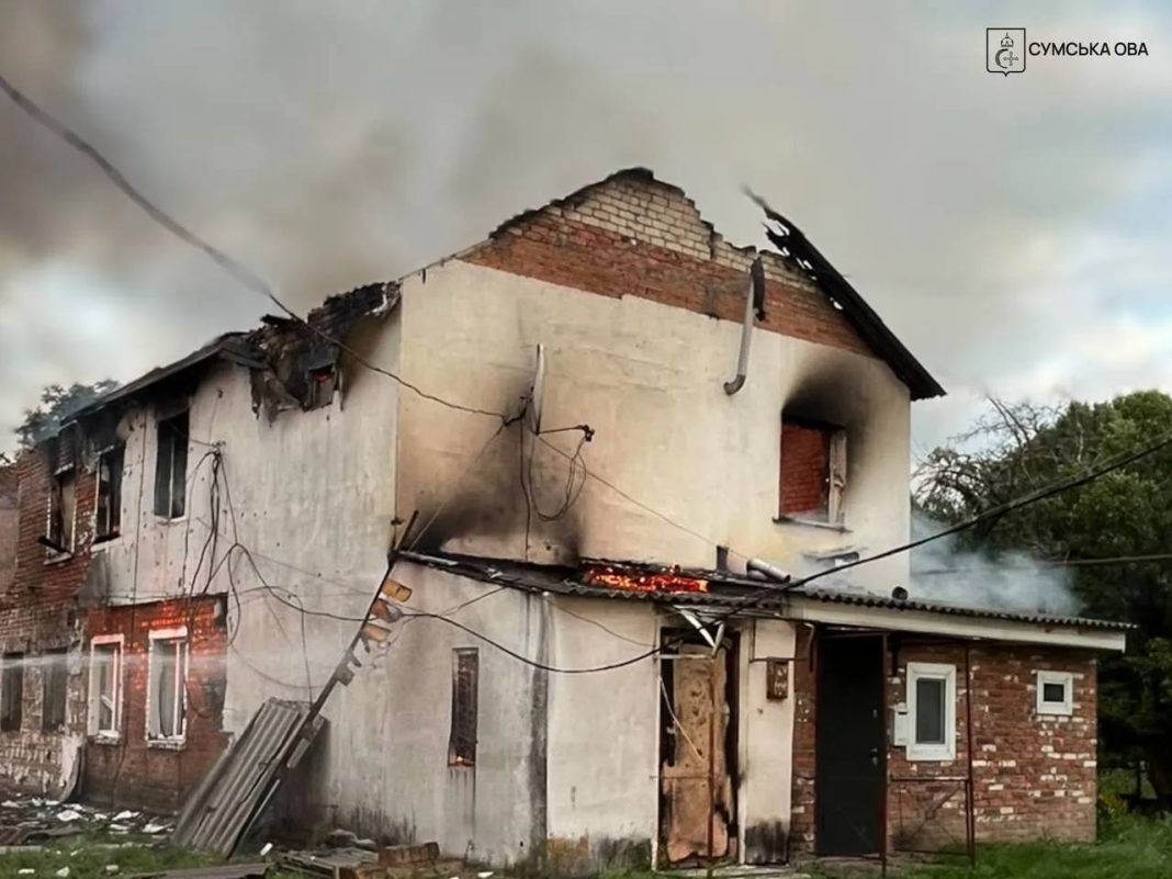 photo_2026-06-14_09-04-44 Residential buildings destroyed following shelling in the Sumy region on 13 June 2026
