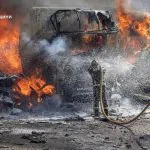 Ворог повторно обстріляв Суми, спричинивши масштабну пожежу