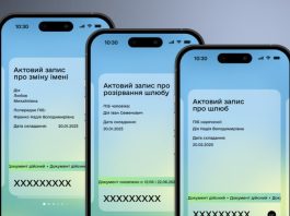 Українці зможуть розлучатися через «Дію» вже цього літа Скриншот застосунку «Дія» з функцією онлайн-розлучення.