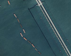 Crimean Bridge, satellite image