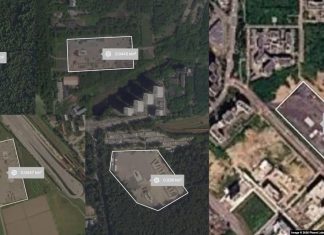 A new air defence position on the Vorobyovy Gory in Moscow, equipped with S-300 and S-400 systems.