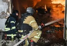 Пожежа у Харкові після атаки дронів РФ.