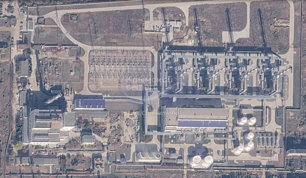 Satellite image of the Saks Thermal Power Station